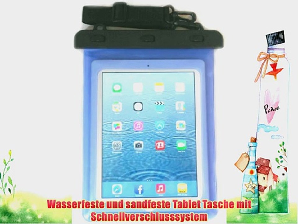 PRESKIN - Wasserfeste Tasche bis 10.1 Zoll Display Wasserdichte Tablet Schutzh?lle (Beachbag10.1Blue)