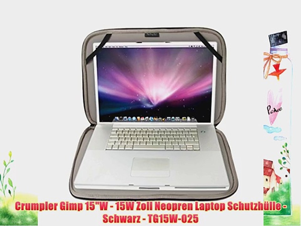 Crumpler Gimp 15W - 15W Zoll Neopren Laptop Schutzh?lle - Schwarz - TG15W-025