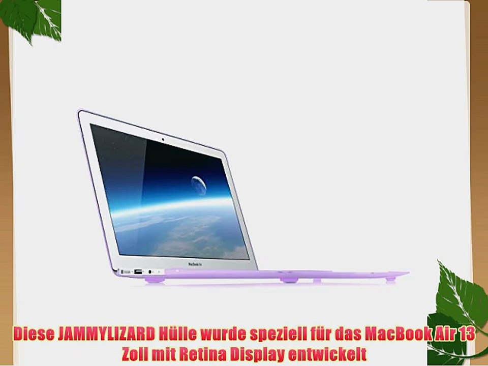 JAMMYLIZARD | Shell Transparent Harte Ultra Slim H?lle f?r MacBook Air 13 Zoll LILA
