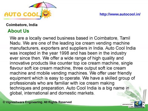 Ice Cream Making Machines Manufacturers in India
