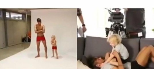 Neymar ile oğlu Lucca çekimde