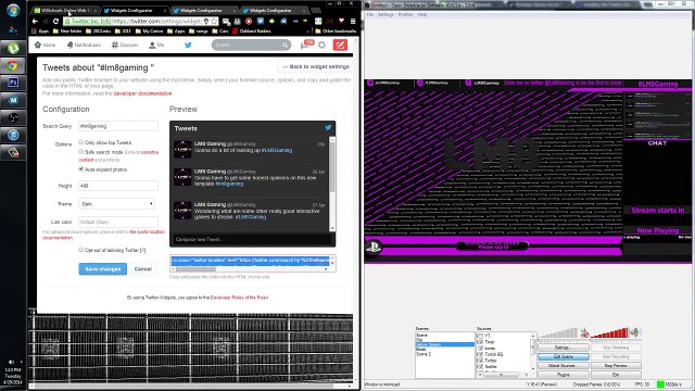 How to Display Twitter feed in Live Stream (twitch/obs)