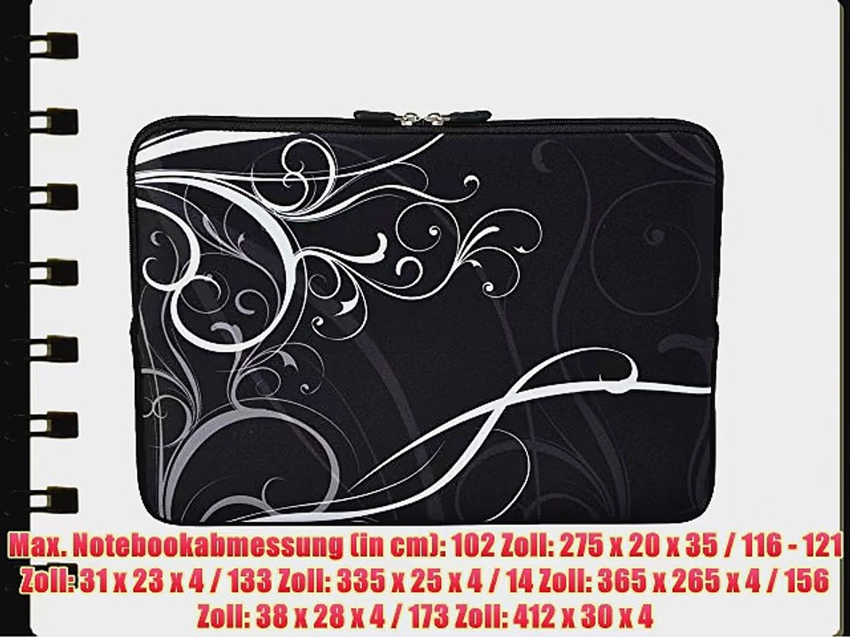 MySleeveDesign Laptoptasche Notebooktasche Sleeve f?r 102 Zoll / 116 - 121 Zoll / 133 Zoll
