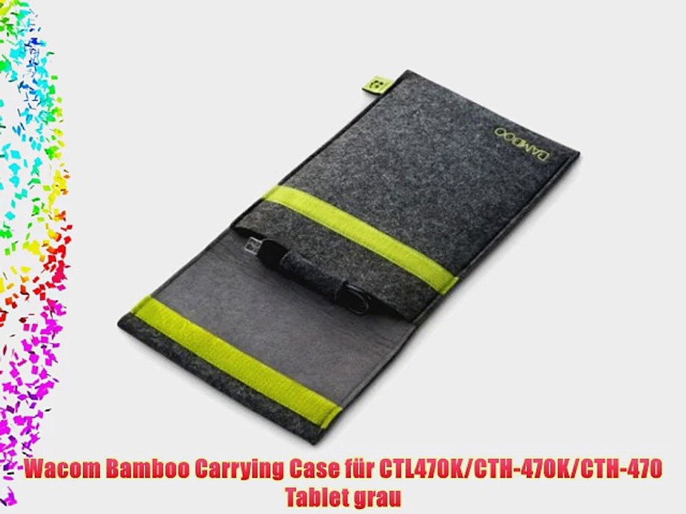 Wacom Bamboo Carrying Case f?r CTL470K/CTH-470K/CTH-470 Tablet grau