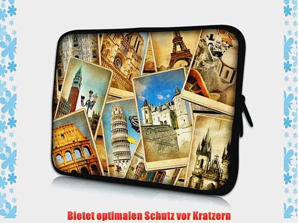Pedea Design Schutzh?lle Notebook Tasche 337 cm (133 Zoll) neopren vintage travel