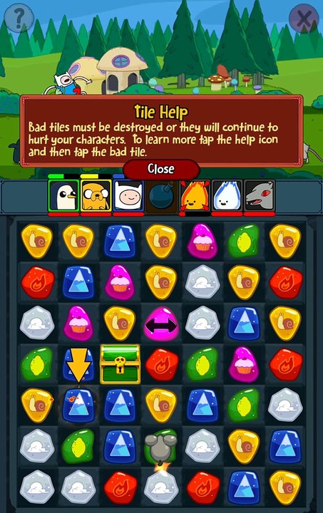 Adventure Time Puzzle Quest - Android gameplay PlayRawNow