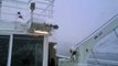 Snowstorm on deck - MS Expedition - Antarctica - November 2010