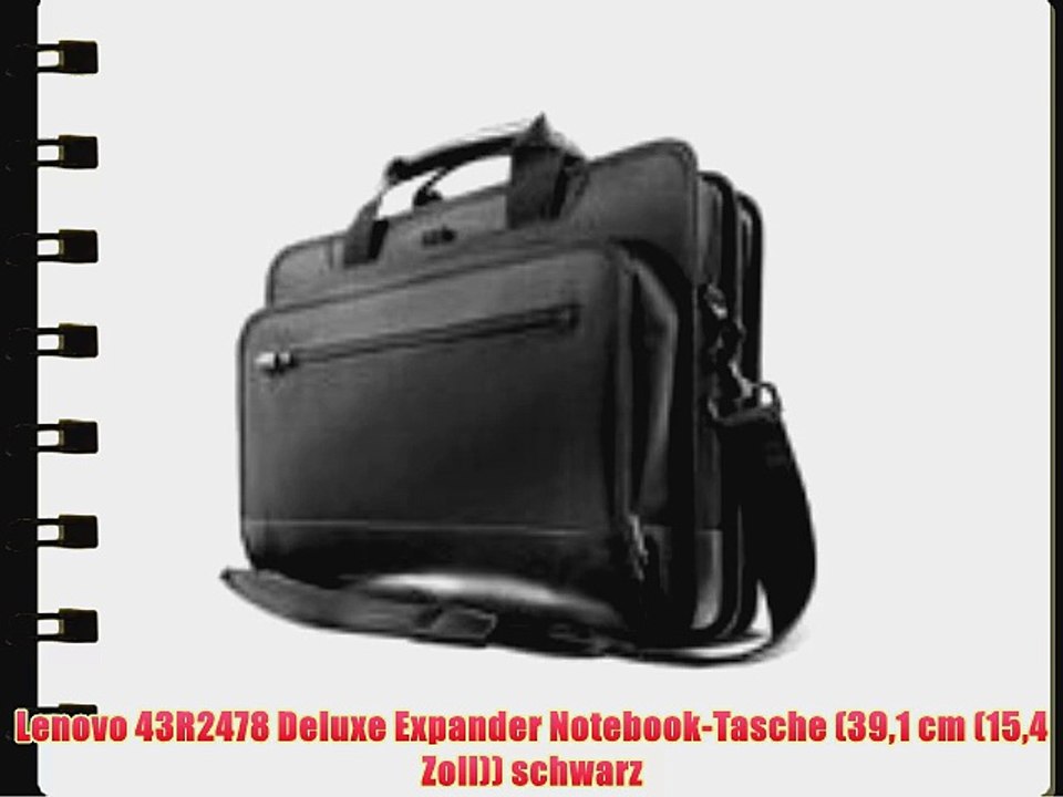 Lenovo 43R2478 Deluxe Expander Notebook-Tasche (391 cm (154 Zoll)) schwarz