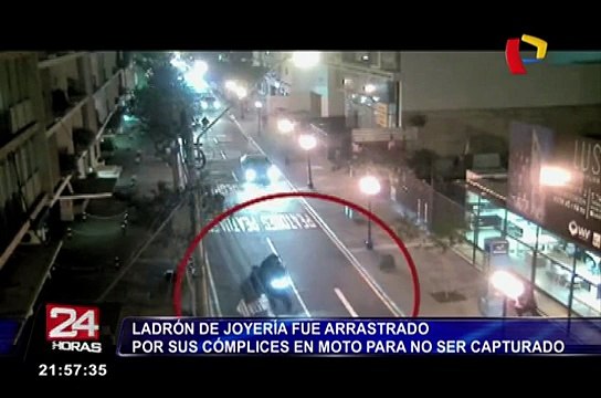 Miraflores: cámaras de seguridad captaron fuga de asaltantes de joyería