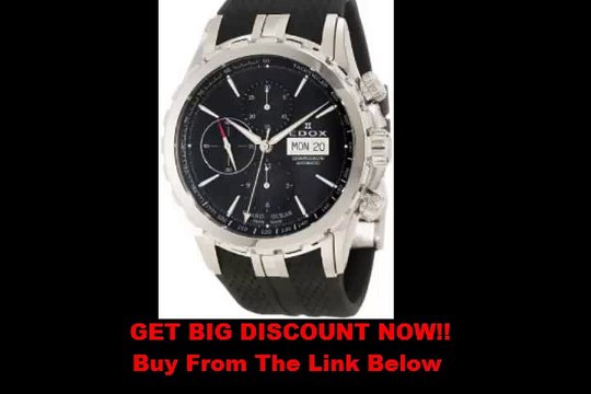 PROMO Edox Men's 01113 3 NIN Grand Ocean Automatic Chronograph Black Dial Rubber Watch