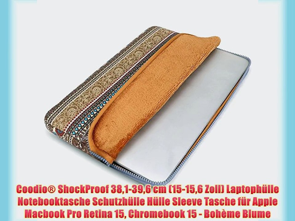 Coodio? ShockProof 381-396 cm (15-156 Zoll) Laptoph?lle Notebooktasche Schutzh?lle H?lle Sleeve