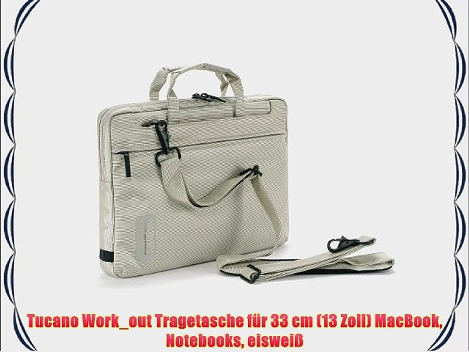 Tucano Work_out Tragetasche f?r 33 cm (13 Zoll) MacBook Notebooks eiswei?