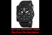 SPECIAL PRICE Bell & Ross Men's BR-01-94-CARBON Aviation Black Chronograph Dial Watch Watch
