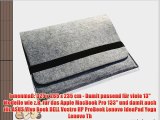 Edles Apple MacBook Pro 133 Sleeve Deluxe aus Filz mit Innentaschen - Edle Notebook 133 H?lle