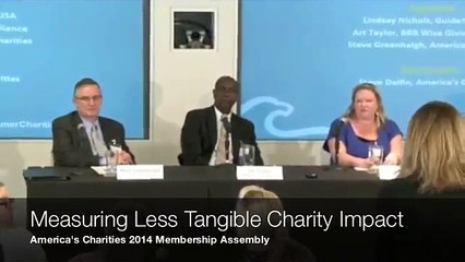 Measuring Less Tangible Charity Impact