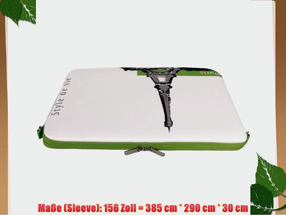 Digittrade LS136-15 Paris Designer Neopren Notebook Sleeve 391 - 396 cm (154 - 156 Zoll)