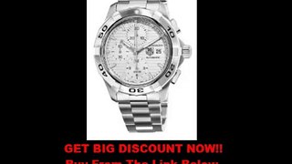 SALE TAG Heuer Men's CAP2111.BA0833 Aquaracer Silver Chronograph Dial Watch