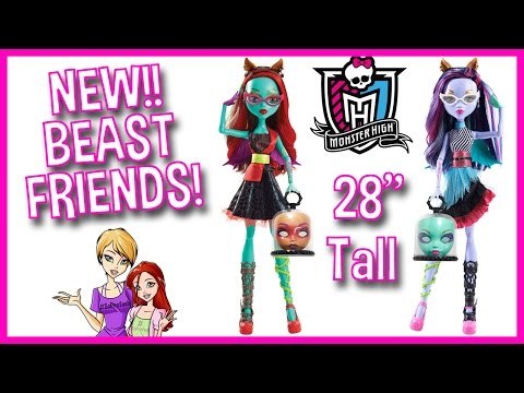 NEW!! Monster High Gore-geous Ghoul Beast Freaky Friend Dolls
