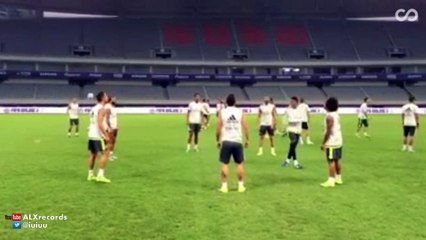 Cristiano Ronaldo’s unbelievably cool piece of skill in Real Madrid training