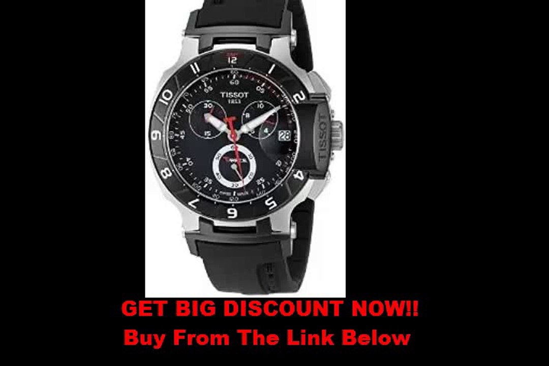 SPECIAL PRICE Tissot Men's T0484172705100 T-Race Black Chronograph Dial Watch