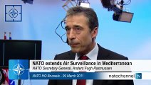 NATO Secretary General statement: NATO extends air surveillance in the Mediterranean (w/subtitles)