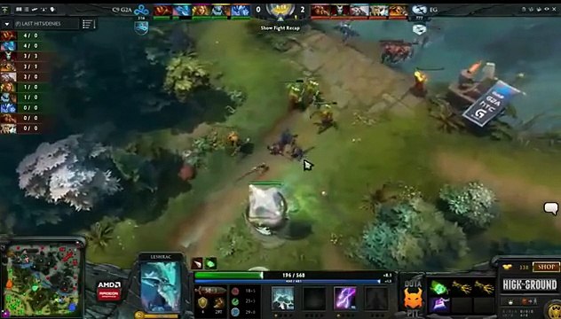 EG vs cloud9 DotaPit Game 1 DotA 2 tournament (EN)