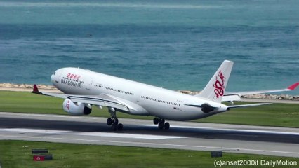 Download Video: Airbus A330 Dragonair Landing in Hong Kong Airport. Flight KA663 reg: B-HLA. Plane Spotting