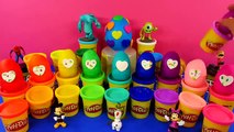 25 Play Doh Surprise Eggs Mickey Mouse Minnie Mouse Olaf Mike Wazowski Sully Spider Man Dash