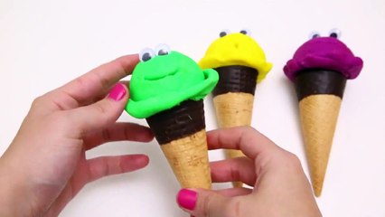 Play Doh Ice Cream Cone Surprise Eggs Minnie Mouse Dora explorer Planes