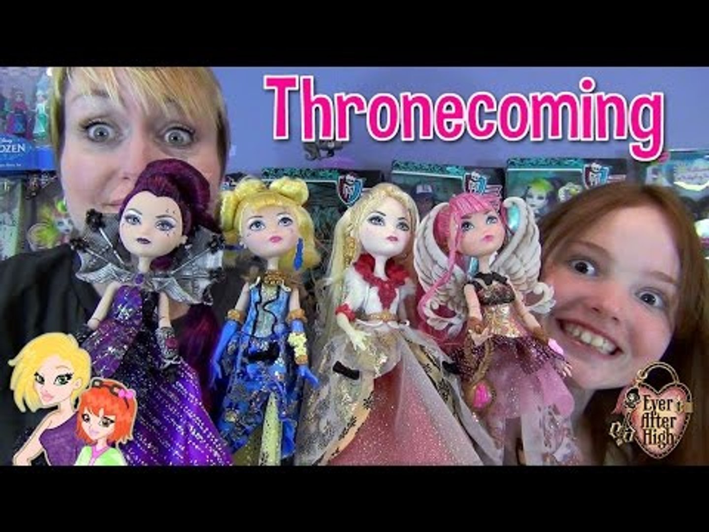 Ever After High Thronecoming Raven Apple Blondie and Cupid Dolls Review -  video Dailymotion