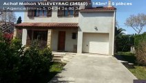 A vendre - maison/villa - VILLEVEYRAC (34560) - 5 pièces - 143m²