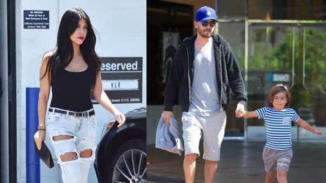 Hot Momma Kourtney Kardashian Leaves The Kids With Scott Disick
