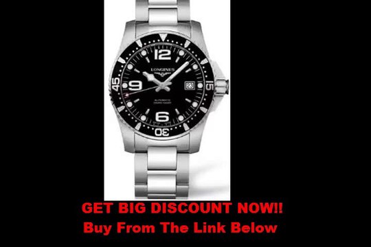 PROMO Longines Black Dial HydroConquest Automatic Diver Mens Watch - L3.642.4.56.6