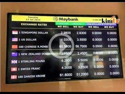 Ringgit terjunam teruk: AS$1 = RM3.811