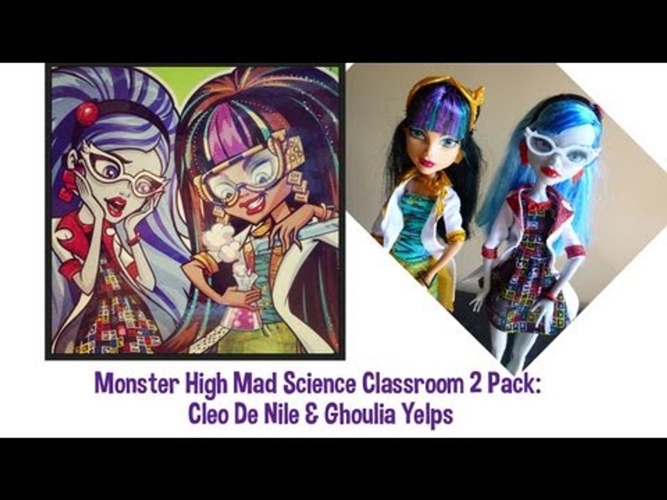 Monster High Classroom Partners Mad Science Cleo De Nile and Ghoulia Yelps Doll Review