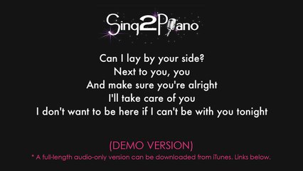 Lay Me Down (Female Key - Piano Karaoke demo) Sam Smith
