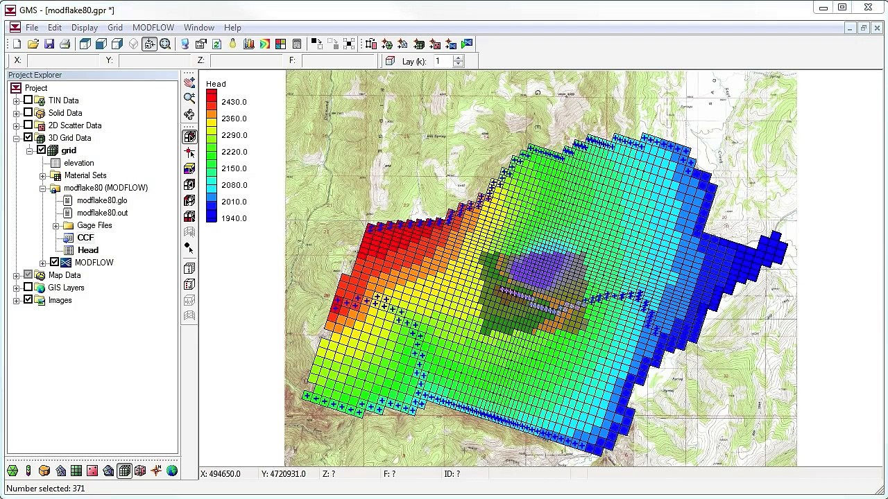 GMS: Balance de Flujo MODFLOW