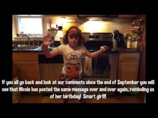 Happy Birthday Nicole - A Lesson in Persistence!!!