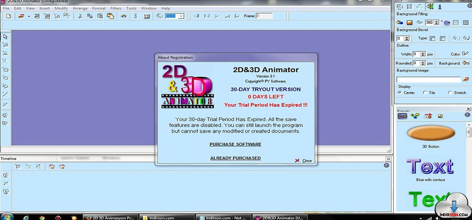 2D & 3D Animator kurulum inceleme