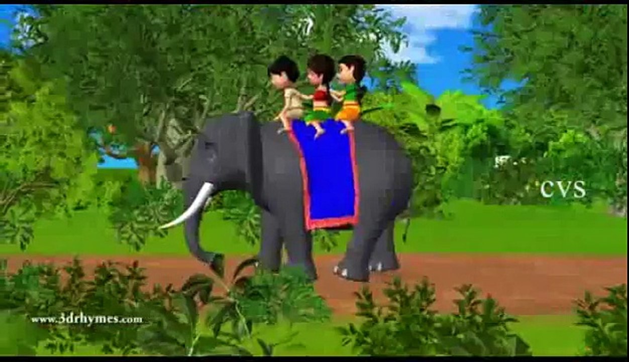 Elly the Elephant   3D Animation English Nursery rhyme for children