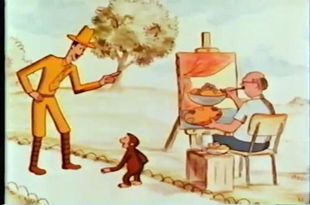Curious George Goes to An Art Show (Old Cartoon 1980s)