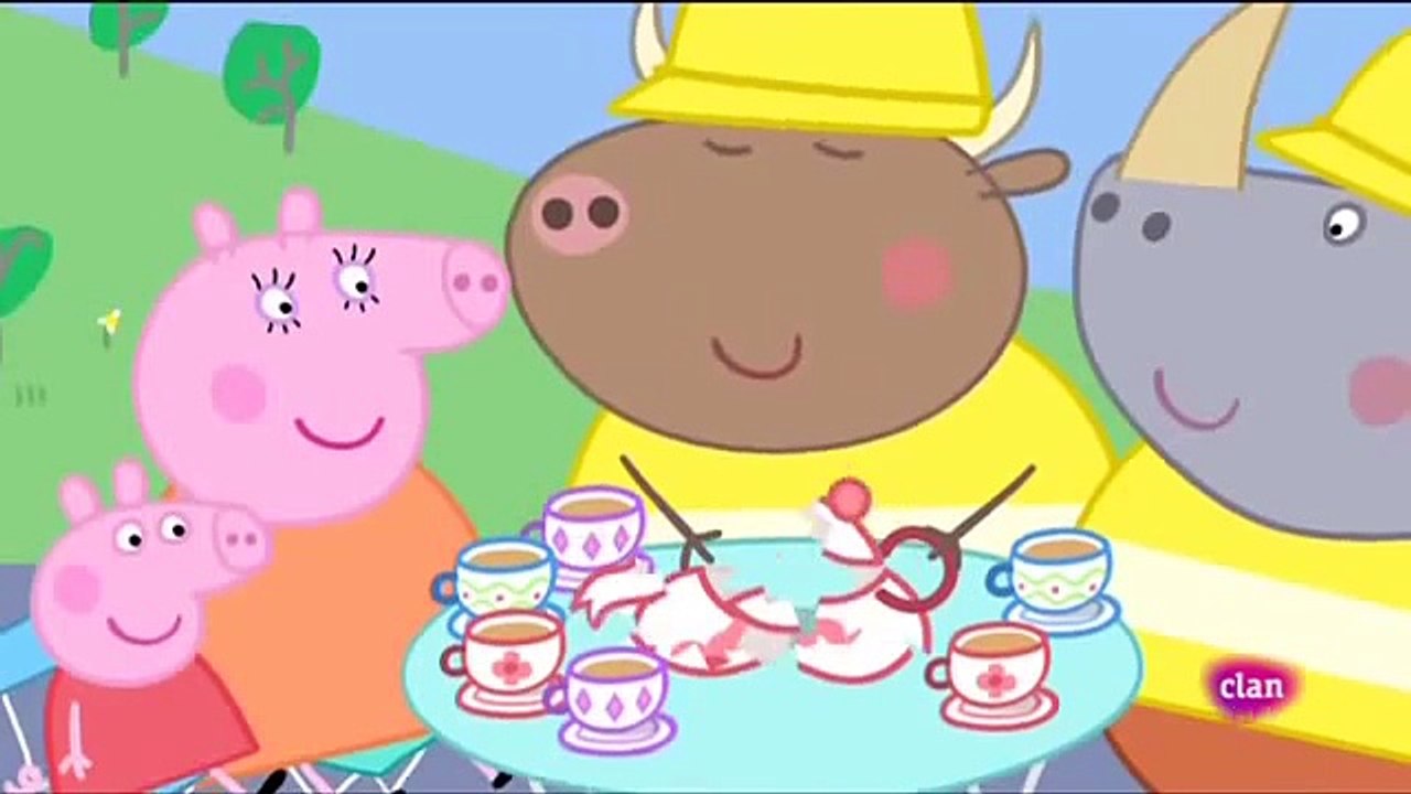 Peppa Pig en Español episodio 4x44 El Sr Bull en una tienda de porcelanas | Свинка Пеппа на