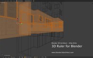 3D ruler for architectural modeling in Blender