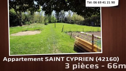 A vendre - appartement - SAINT CYPRIEN (42160) - 3 pièces - 66m²