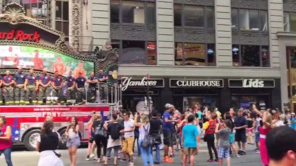 FDNY Calendar of Heroes stops traffic