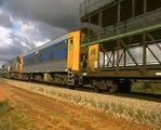 Pacific National,Double Decker ,Freight Train,Locomotives NR 60 & NR 53, Australia.