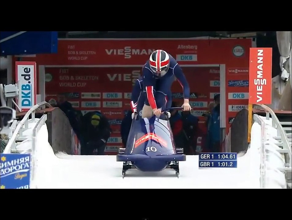 Great Britain Bobsleigh Crash - Altenberg 2013