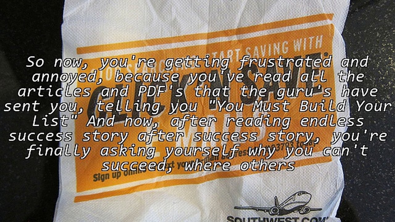 Sliced Bread, Golf Balls, Making Money, and Your Email List