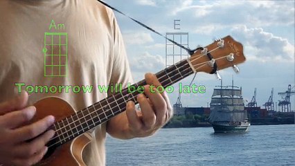 It's now or never, ukulele chords, lyrics, vocal duet