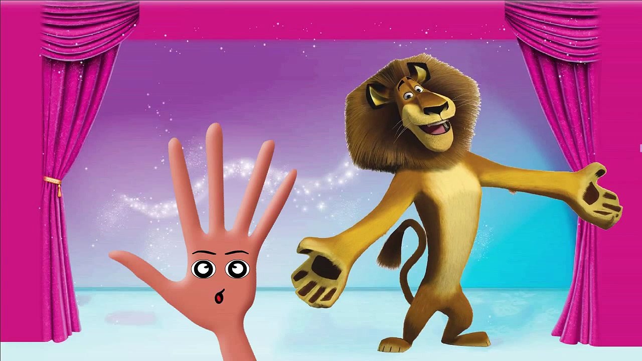 The Finger Family Nursery kids Song   Madagascar Cartoon Animation Finger Family